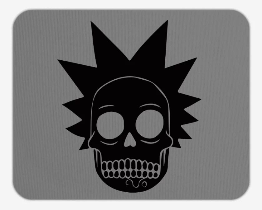 Mousepad Gris Melange de Skull rick