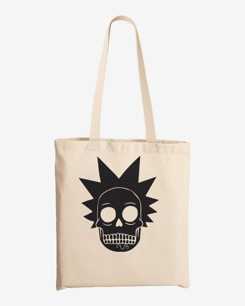 Totebag Blanco de Skull rick