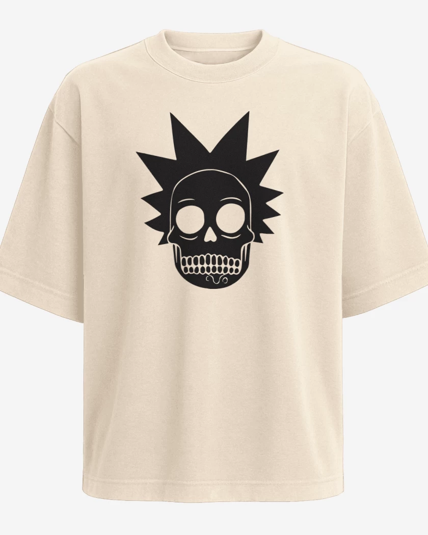 Polera Oversize Beige de Skull rick