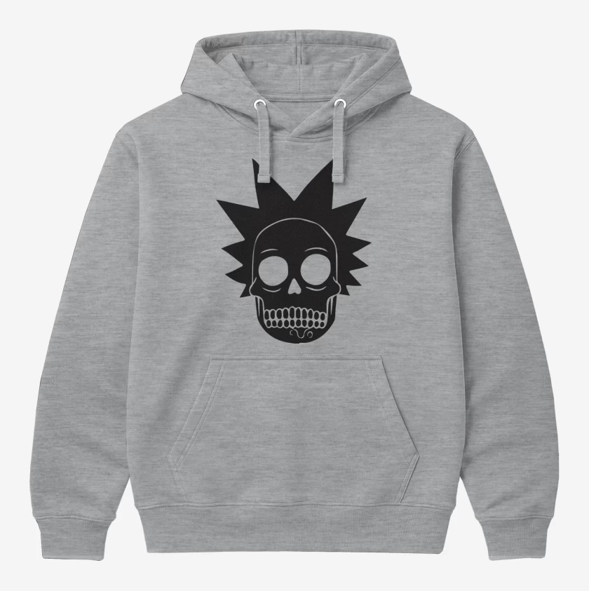 Polerón Canguro Gris Melange de Skull rick