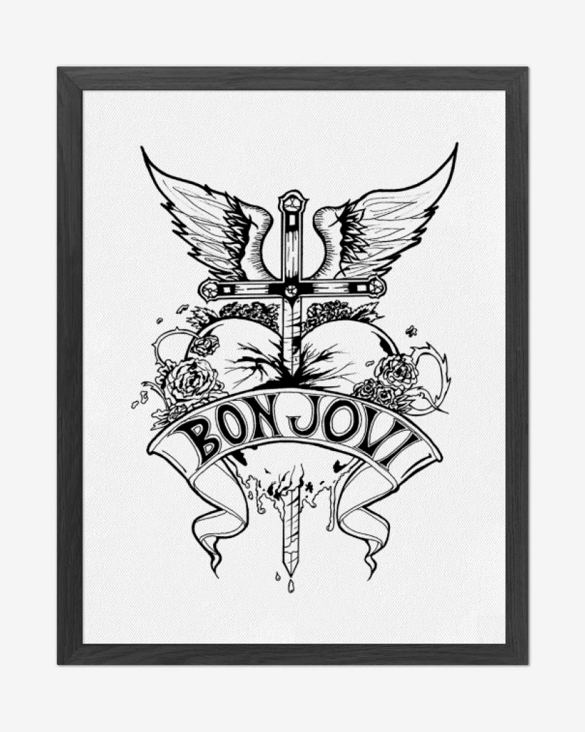 Cuadro decorativo Blanco de bon jovi