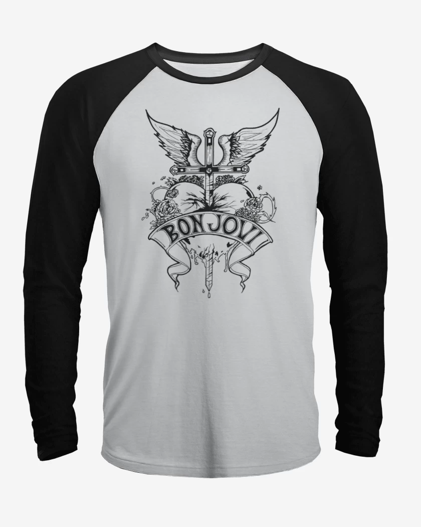 Polera Raglan bon jovi