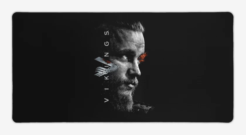 Mouse pad Gamer Negro de Vikings 2