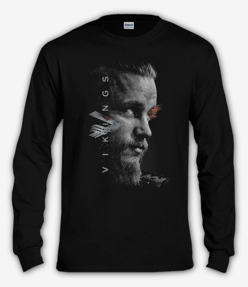 Polera manga larga Negro de Vikings 2