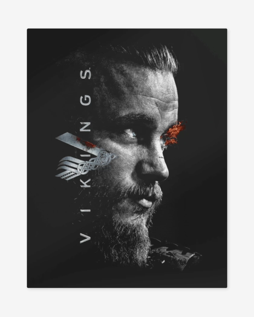 Print metalico Negro de Vikings 2