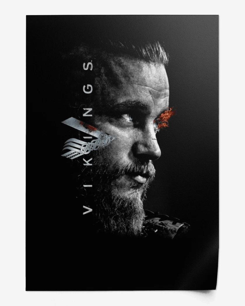 Print Negro de Vikings 2