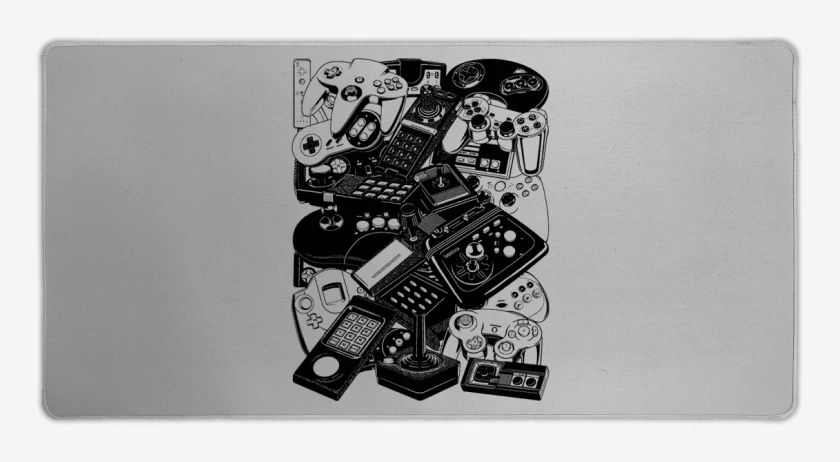 Mouse pad Gamer Gris Melange de New joysticks