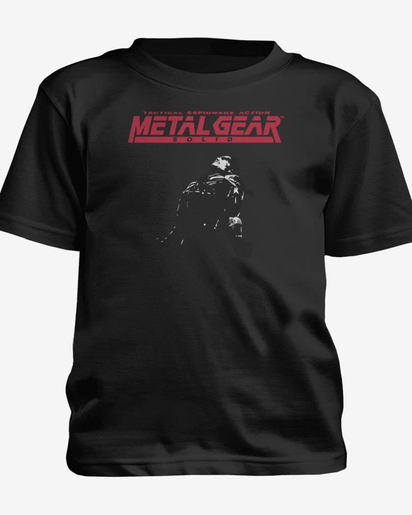 Polera de niño Blanco de Megal Gear - Snake
