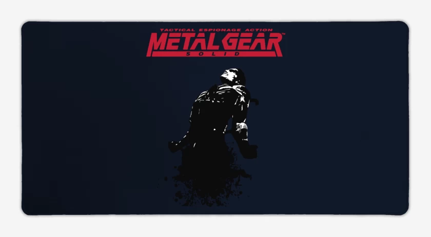 Mouse pad Gamer Azul Marino de Megal Gear - Snake