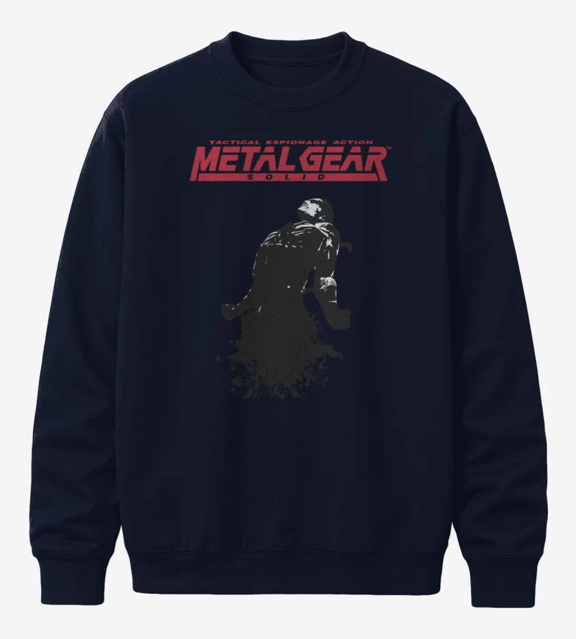 Poleron polo Azul Marino de Megal Gear - Snake