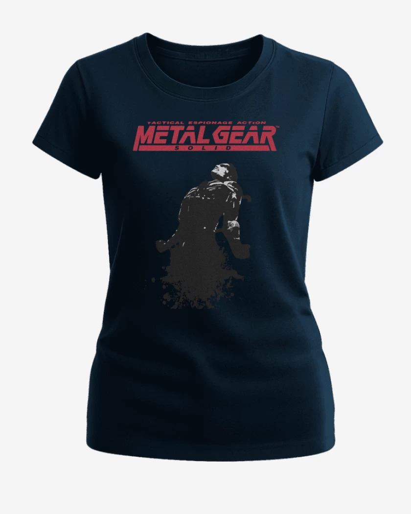 Polera de Mujer Azul Marino de Megal Gear - Snake