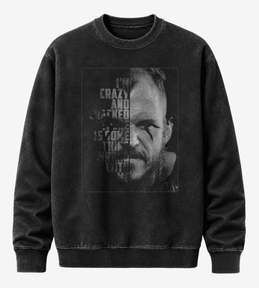 Poleron Polo Acid Wash Negro de Floki