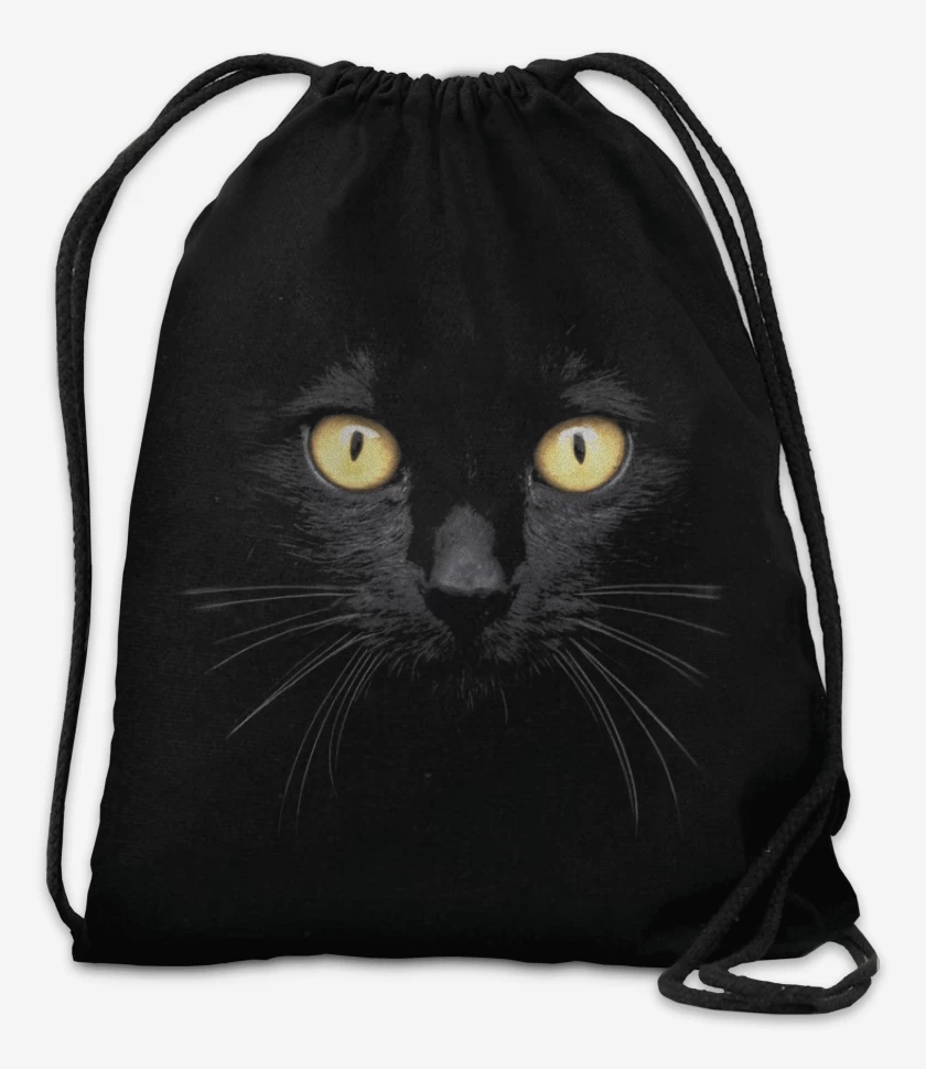 Mochila Negro de Gatito 8000