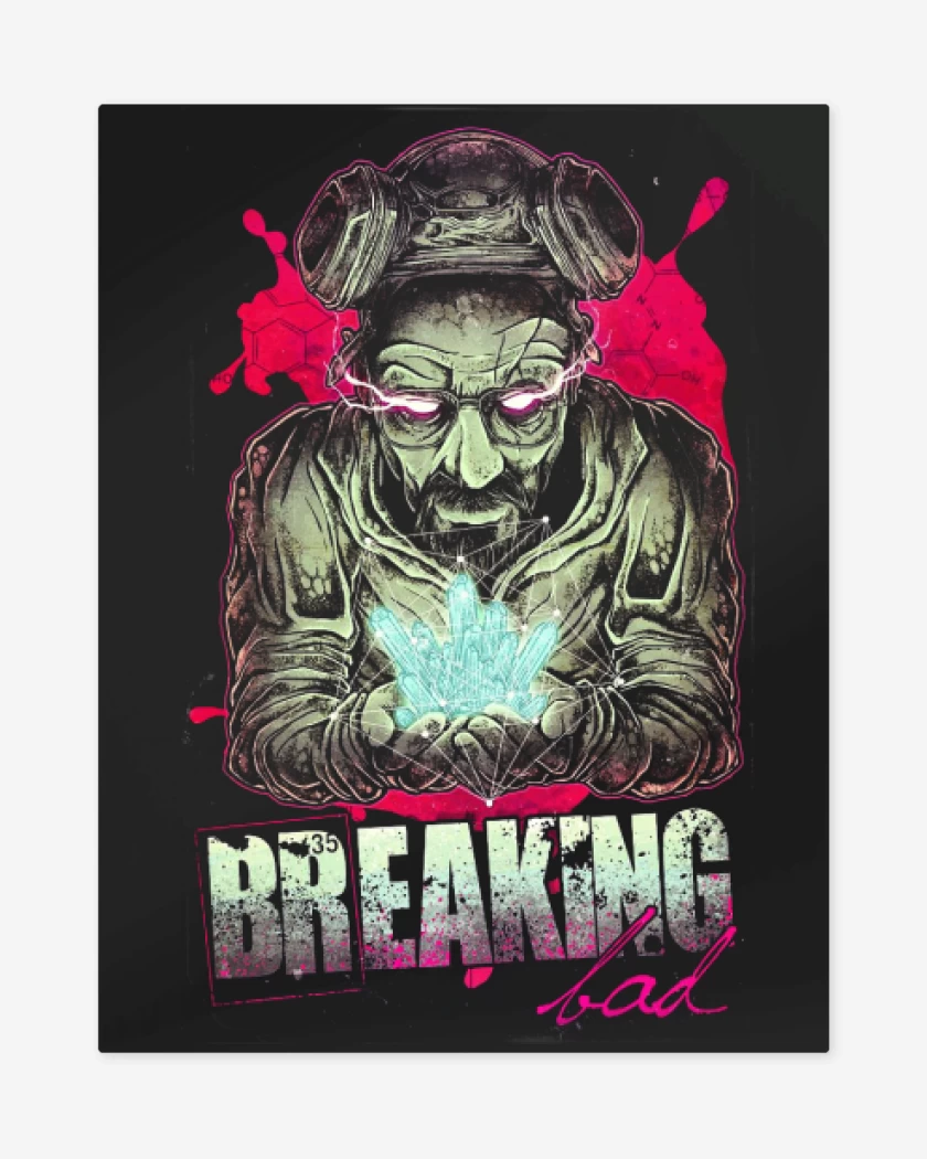 Print metalico Negro de Breaking Trip