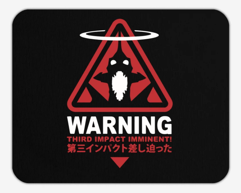 Mousepad Negro de Eva peligro
