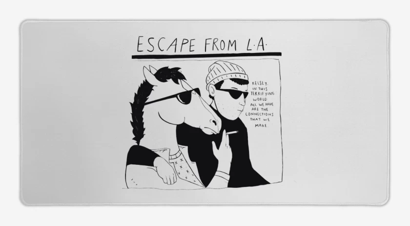Mouse pad Gamer Blanco de escape from la