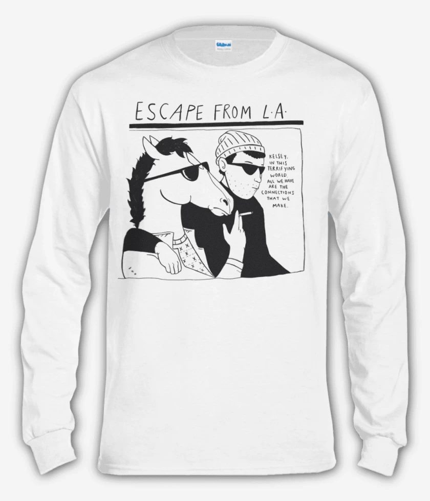 Polera manga larga Blanco de escape from la