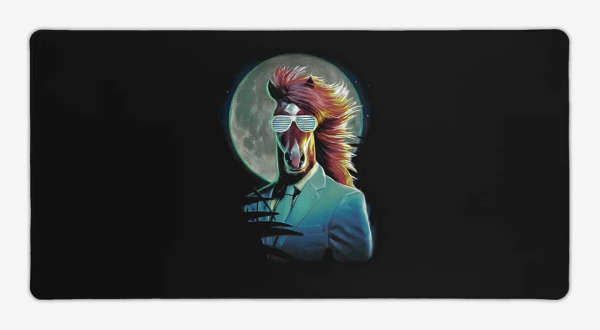 Mouse pad Gamer Negro de BOJACK NIGHT