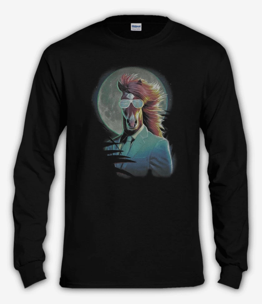 Polera manga larga Negro de BOJACK NIGHT