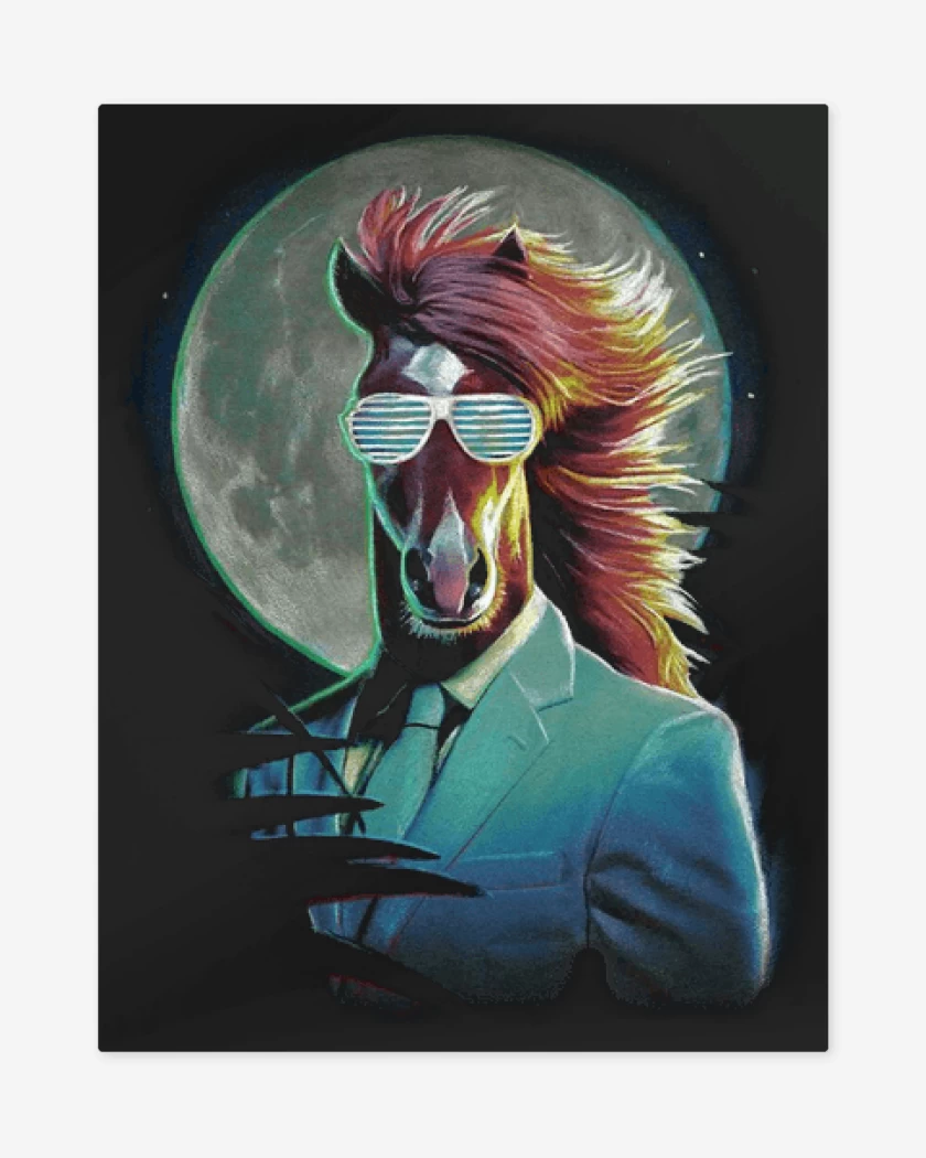 Print metalico Negro de BOJACK NIGHT