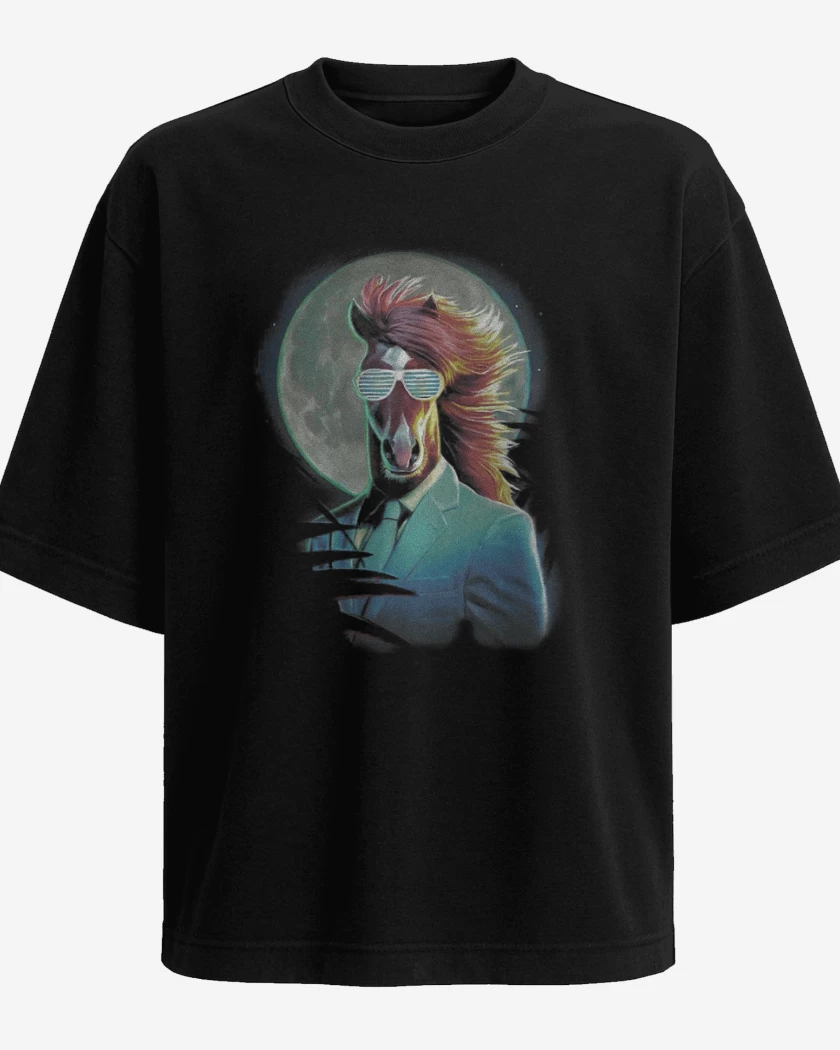 Polera Oversize Negro de BOJACK NIGHT