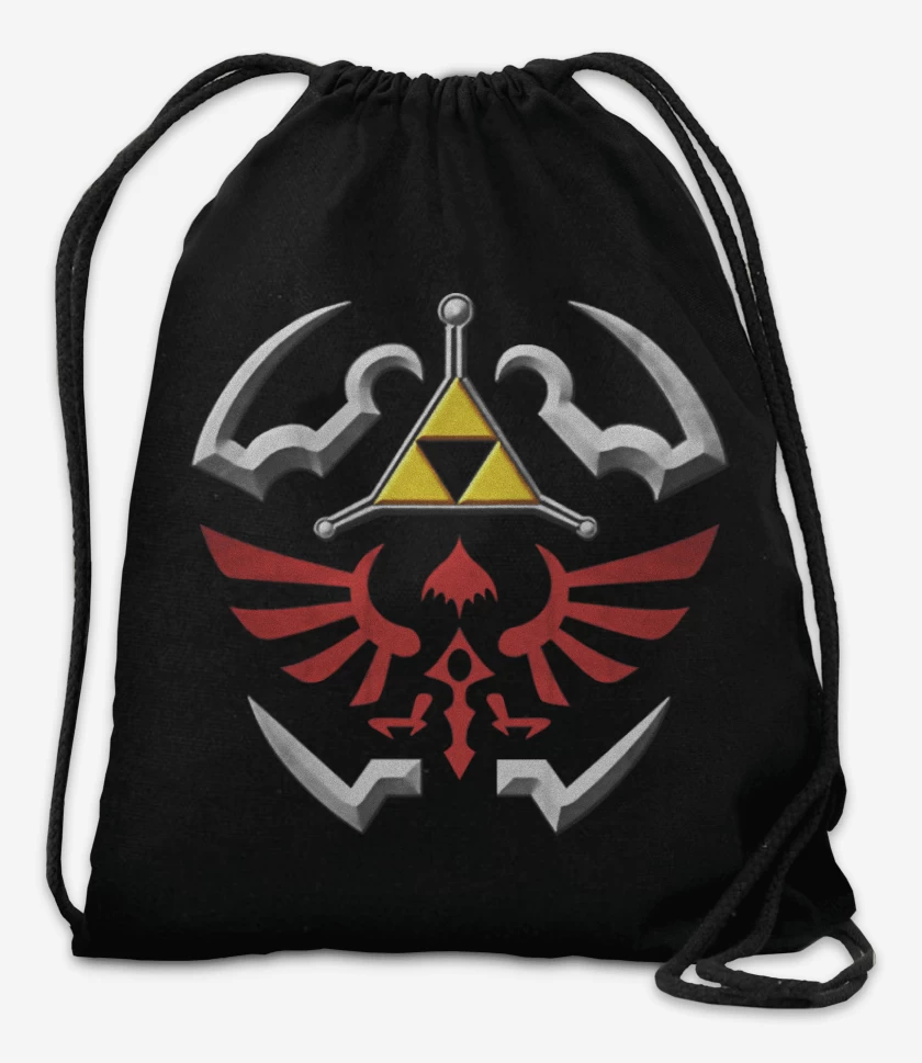 Mochila Negro de hylian shield 2
