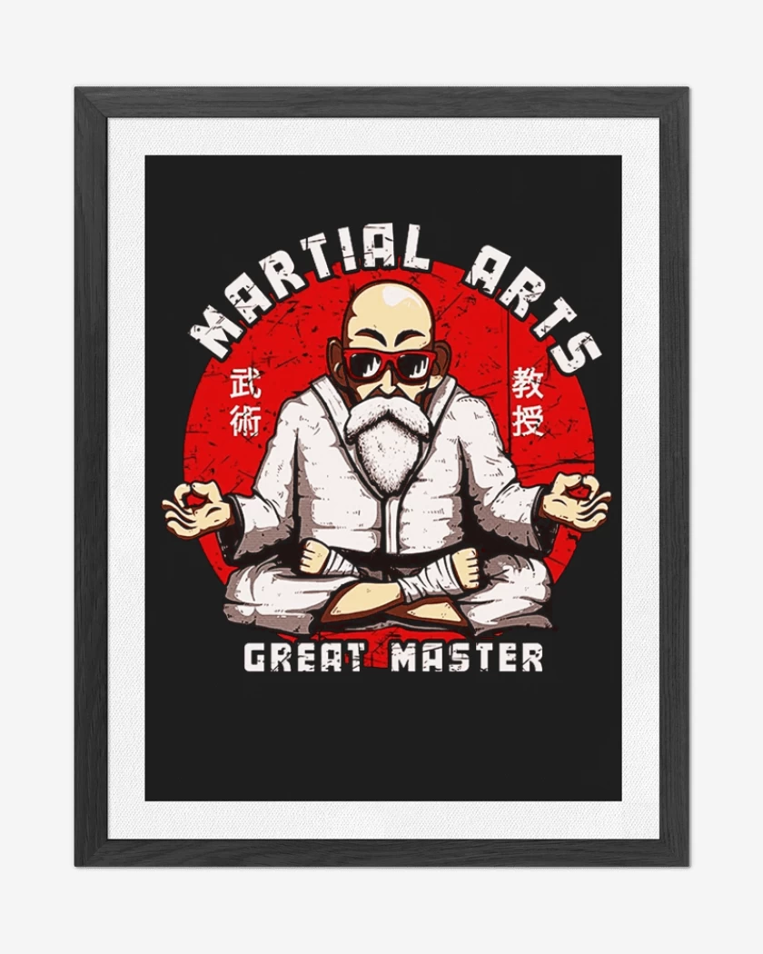 Cuadro decorativo Roshi martial arts