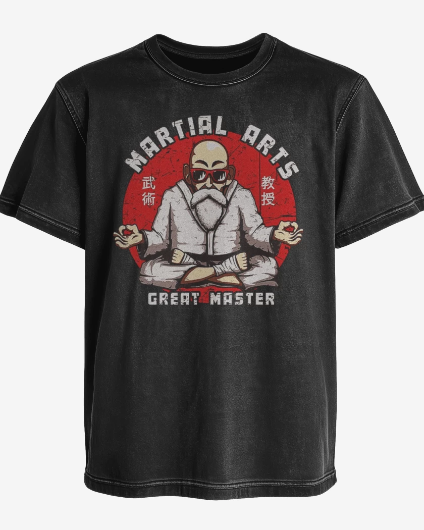 Polera desgastada Roshi martial arts