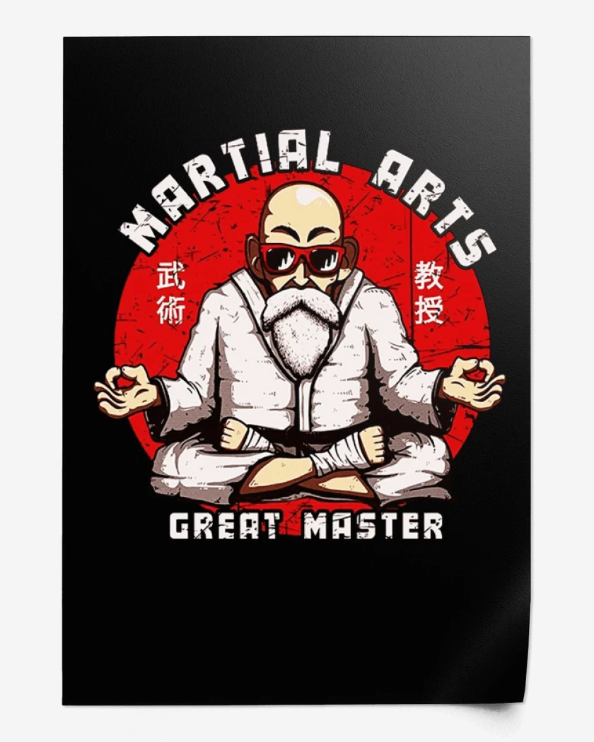 Print Roshi martial arts