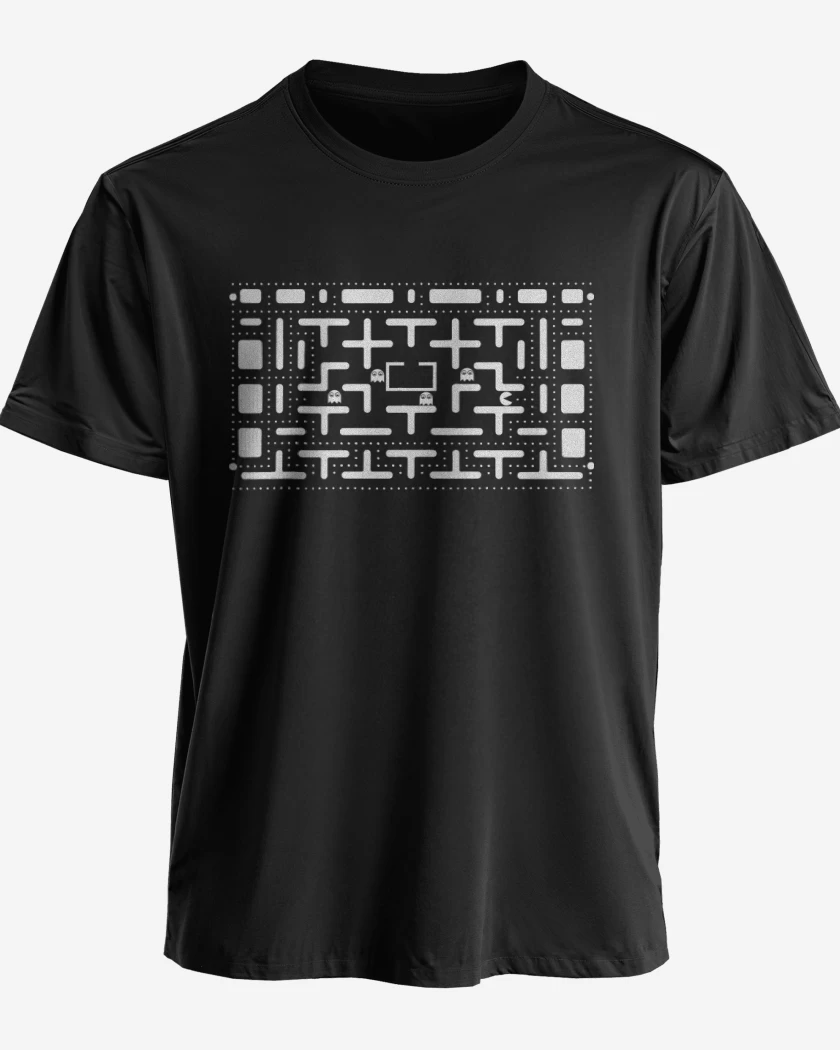 Polera premium Negro de Pacman