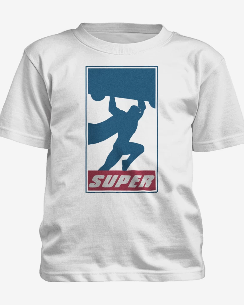 Polera de niño Blanco de Super