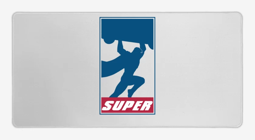 Mouse pad Gamer Blanco de Super