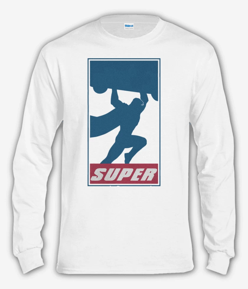 Polera manga larga Blanco de Super
