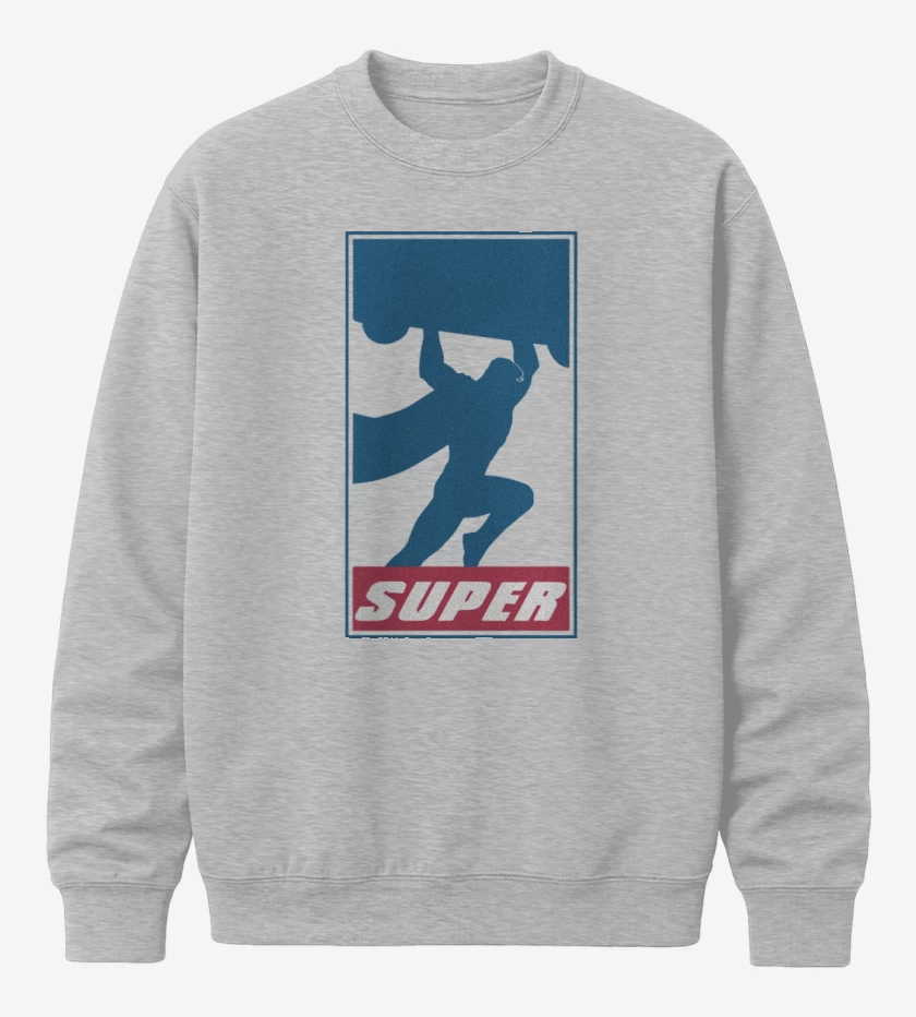 Poleron polo Gris Melange de Super