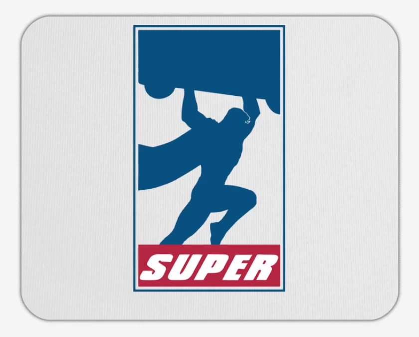 Mousepad Blanco de Super