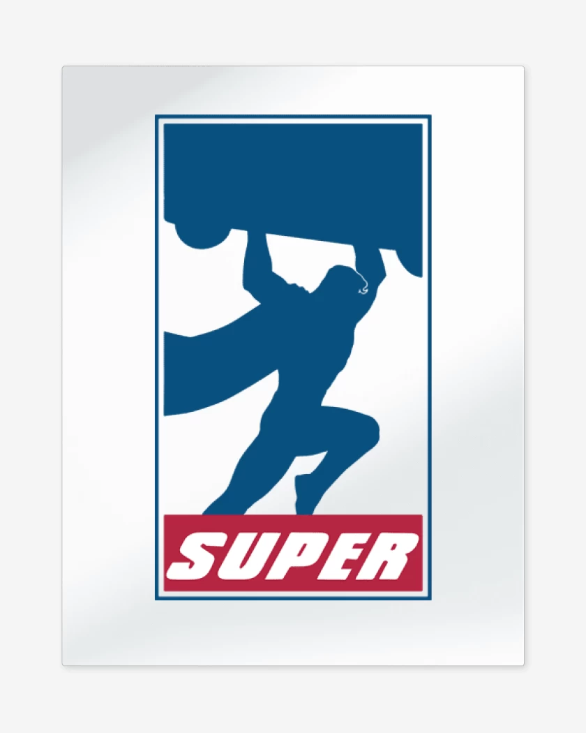 Print metalico Super