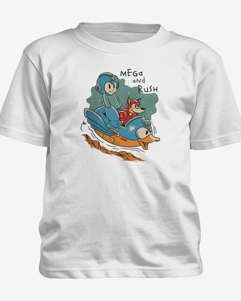 Polera de niño Blanco de mega and rush 