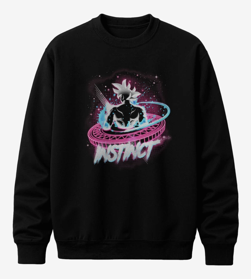 Poleron polo Negro de instinct