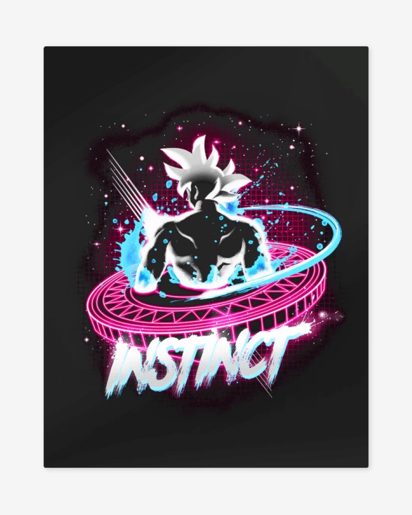 Print metalico Negro de instinct