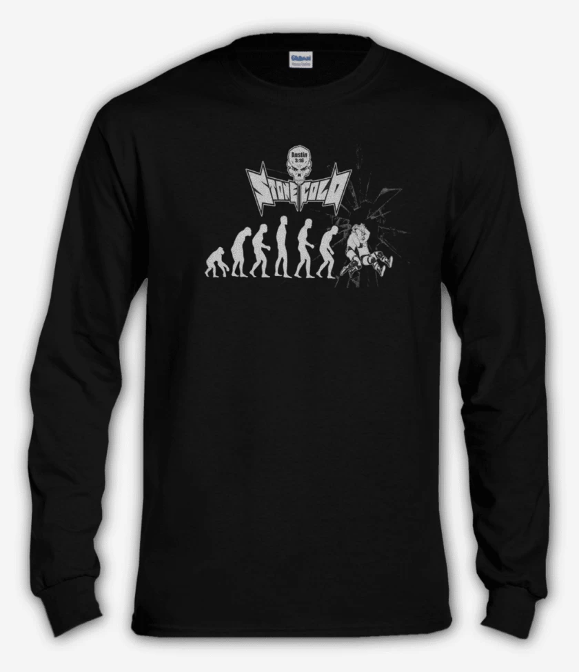 Polera manga larga Negro de stonecold