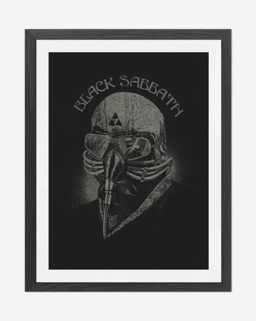Cuadro decorativo Negro de blacksabbath78