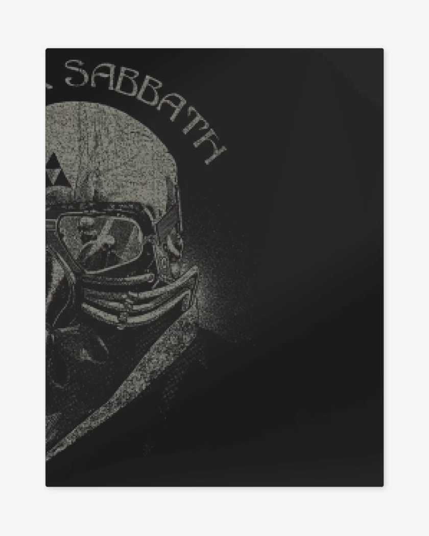 Print metalico Negro de blacksabbath78