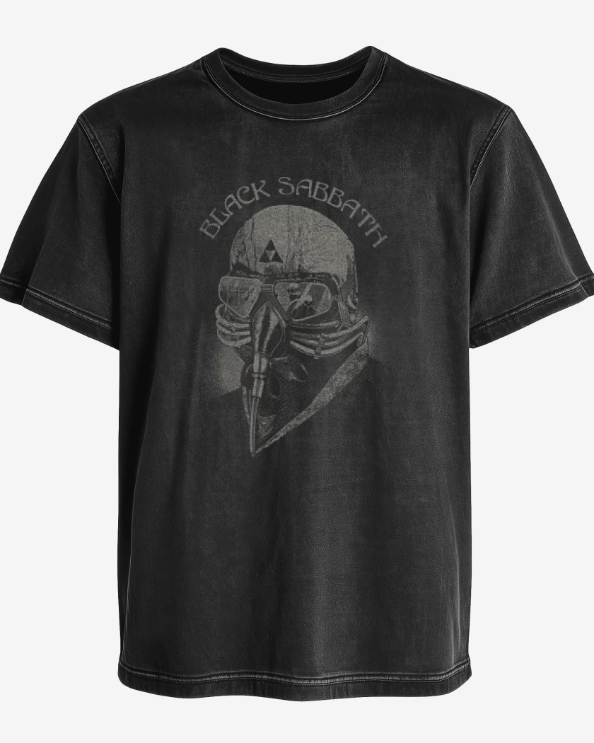 Polera desgastada Negro de blacksabbath78
