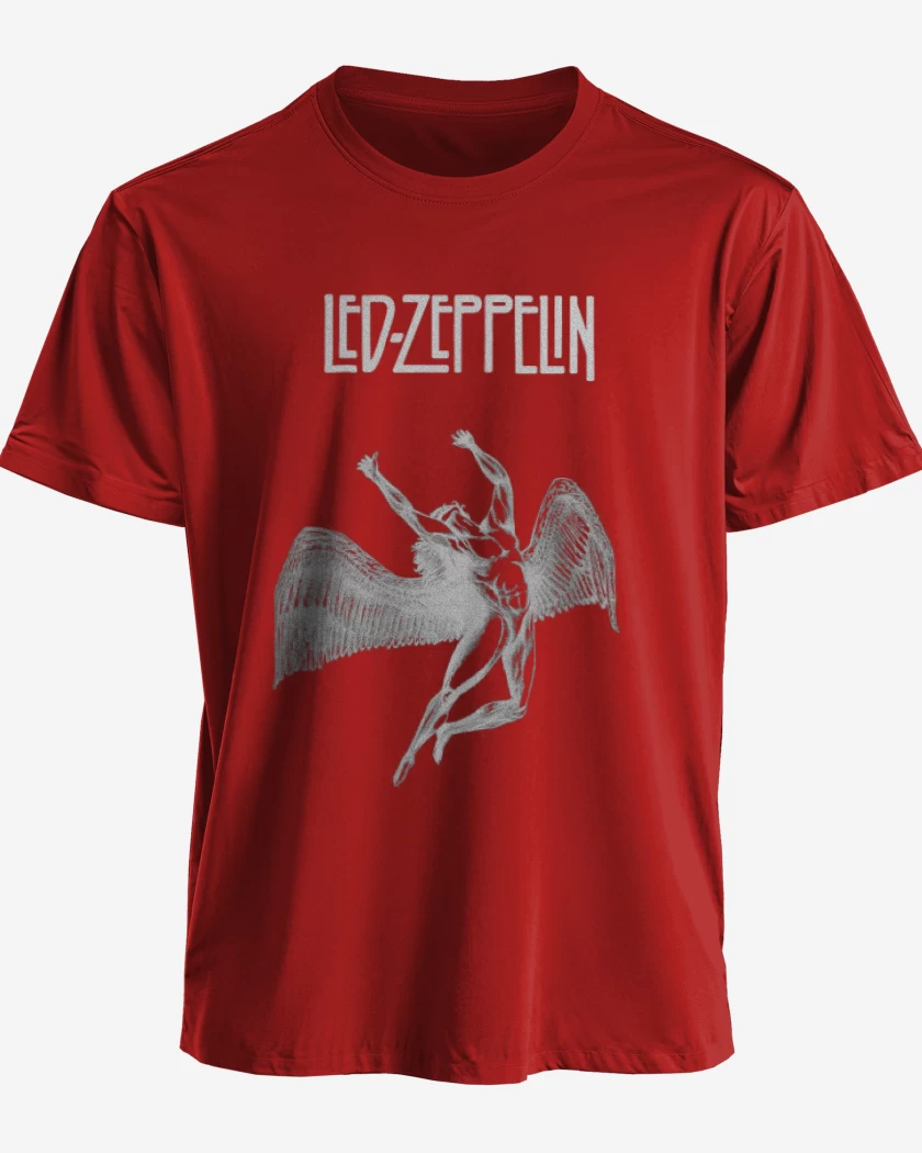 Polera Rojo de Led Zeppelin