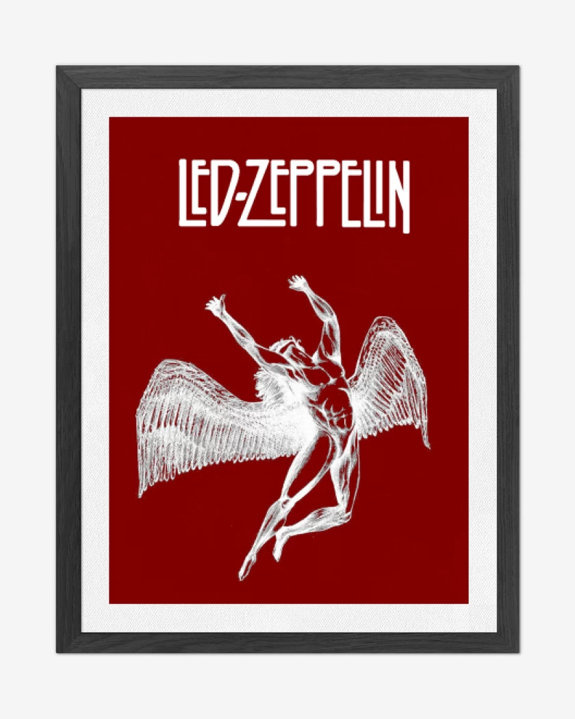 Cuadro decorativo Rojo de Led Zeppelin
