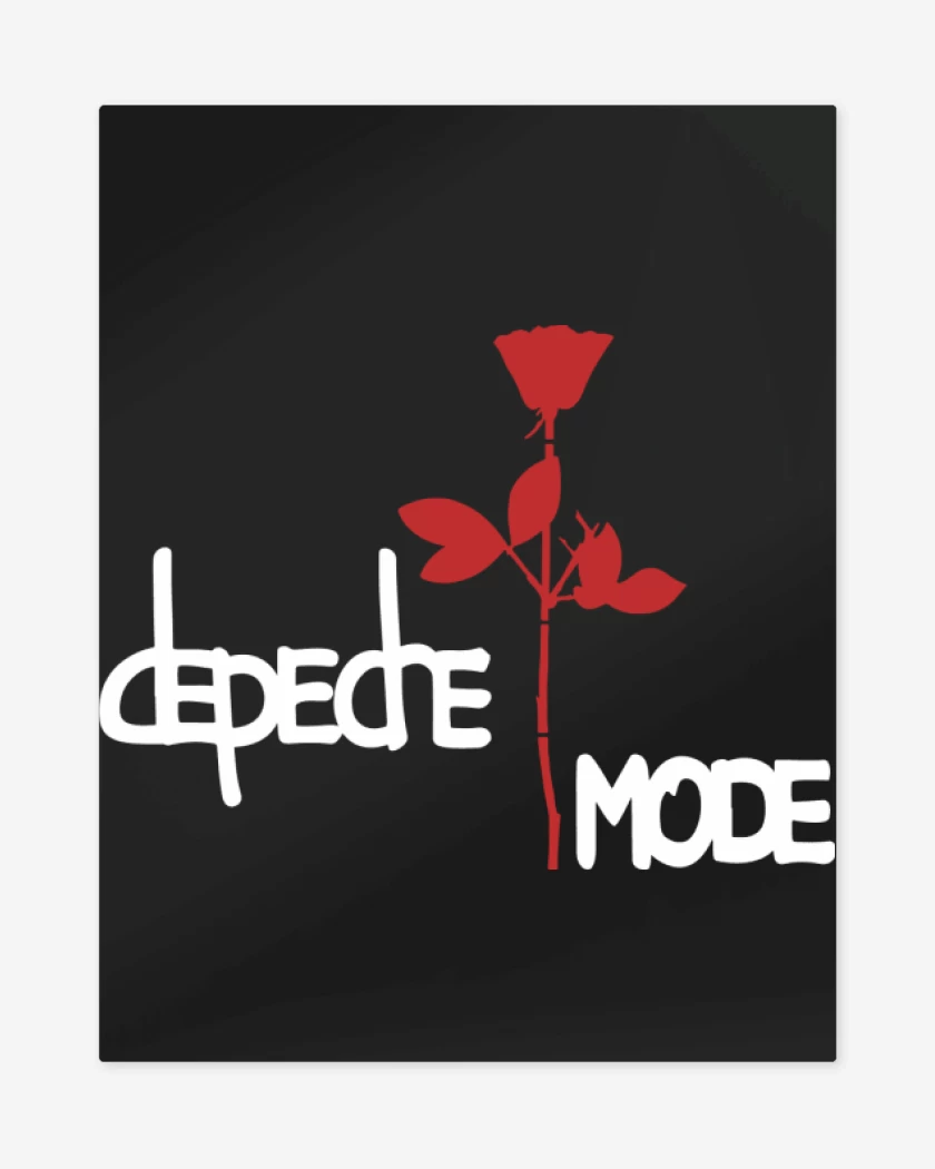 Print metalico Negro de Depeche Mode