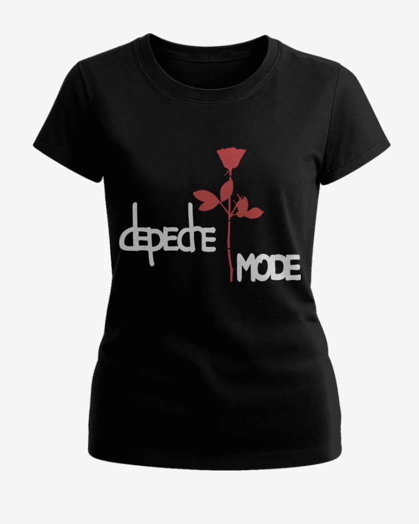 Polera de Mujer Negro de Depeche Mode