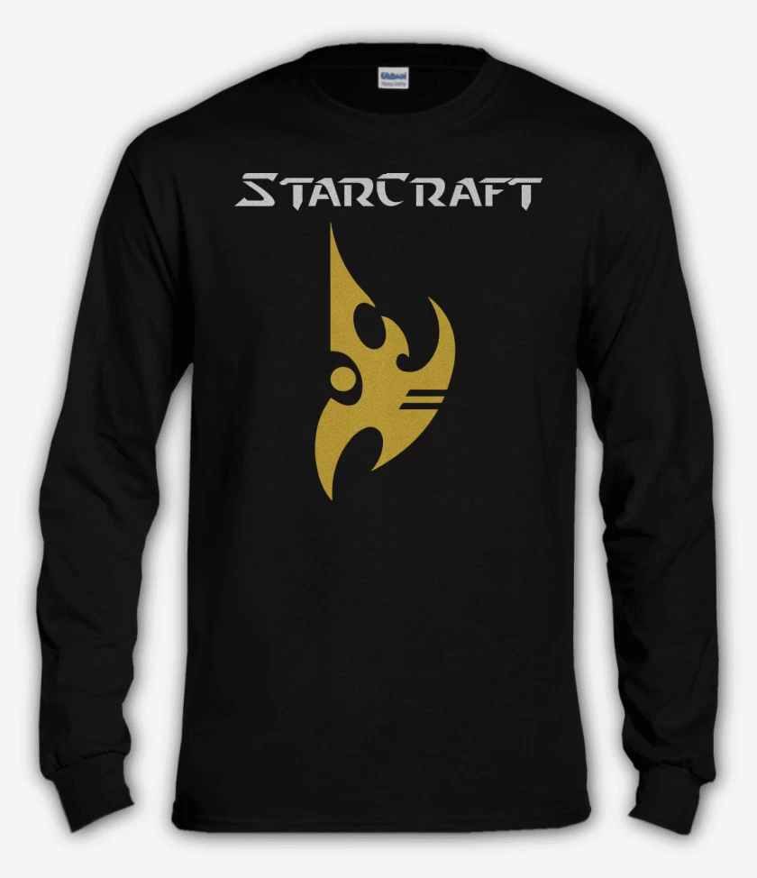 Polera manga larga Negro de StarCraft - Protoss