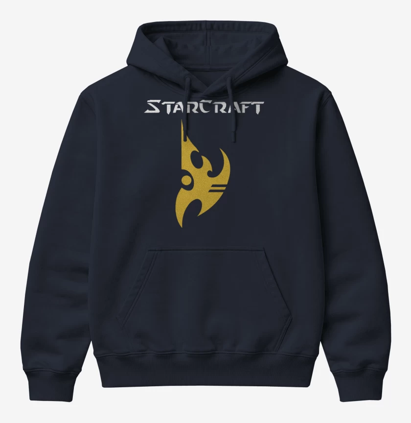 Poleron Canguro básico Azul Marino de StarCraft - Protoss