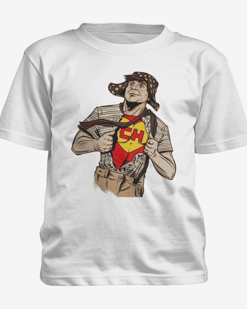 Polera de niño Blanco de Super Chavo